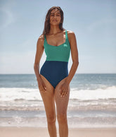 The Seascape Sweetheart One Piece - Seaglass & Seaweed