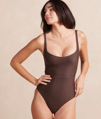 The Seascape Sweetheart One Piece - Mocha