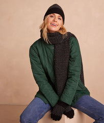 The Luxe Cashmere Blend Mix Stitch Hat - Sea Urchin & White Sand