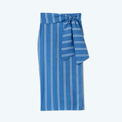 The Easy Breezy Sarong - French Stripe in Indigo