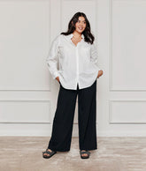 The Perfect Wide Leg Pant - Sea Urchin