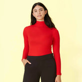 The Day to Night Long Sleeve Bodysuit - Lava