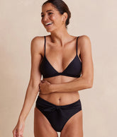 The Tie Belt High Leg Mid Rise Bottom - Sea Urchin