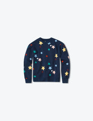 The Toddlers' Softest French Terry Set - Scatter Stars in Deep Sea
