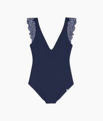 The Eyelet Ruffle Backflip - Deep Sea