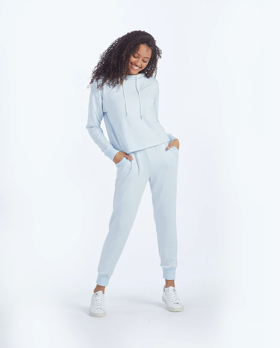 The Softest French Terry Jogger - Powder Blue