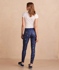 The Do-It-All High Rise 7/8 Leggings - Small Scatter Stars in Deep Sea