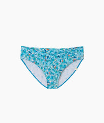 The V-Front Low Rise Bikini Bottom - Blue Isle