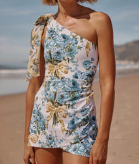 The Ruched Swim Skirt - Bow Bouquet
