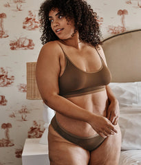 The Feel Free Adjustable Bralette - Clay