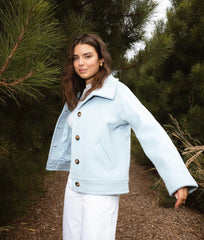 The Warmest Wool Short Coat - Frost