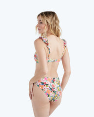 The Ruffle Oasis Bikini Top - Garden Party