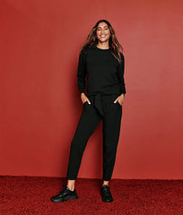 The Softest French Terry Puff Sleeve Pullover - Sea Urchin