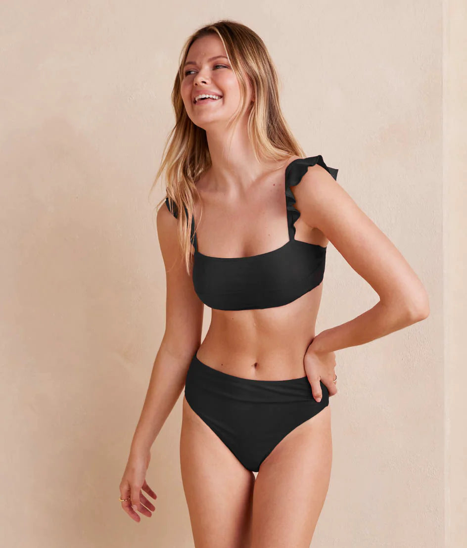 The Ruffle Oasis Bikini Top - Sea Urchin