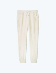 The Softest French Terry Jogger - White Sand