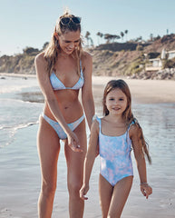 The Girl’s Ruffle One Piece - Cotton Candy Sky