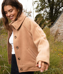 The Warmest Wool Short Coat - Fawn