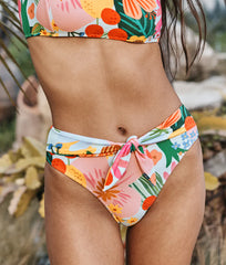 The Tie Belt High Leg Mid Rise Bottom - Sicily