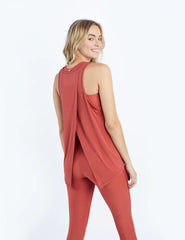 The Convertible Split Back Tank - Terracotta