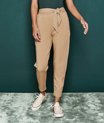 The Softest French Terry Tie-Waist Pant - Fawn